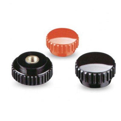 OEM manufacturing safety quality clamping knob lobe knob with zinc plated stud or brass insert