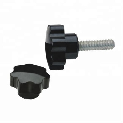 high quality lobed knob with zinc-plated threaded steel stud clamping knob machine accessory