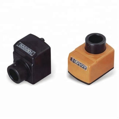 Germany quality 10 Series Hollow Shaft  25mm or 30mm Bore 5 Digits position indicator Digital Counter with Orange and Black